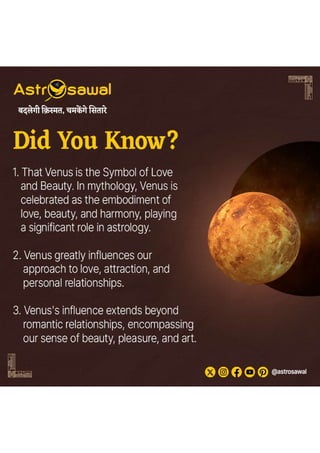Did you Know the secrets of venus | PDF