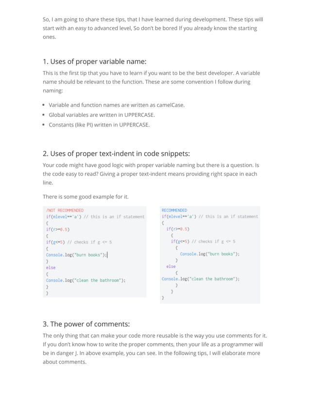 13 javascript techniques to improve your code | PDF