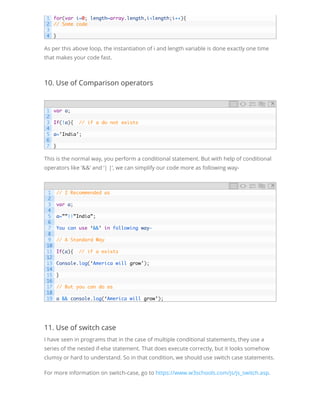 13 javascript techniques to improve your code | PDF