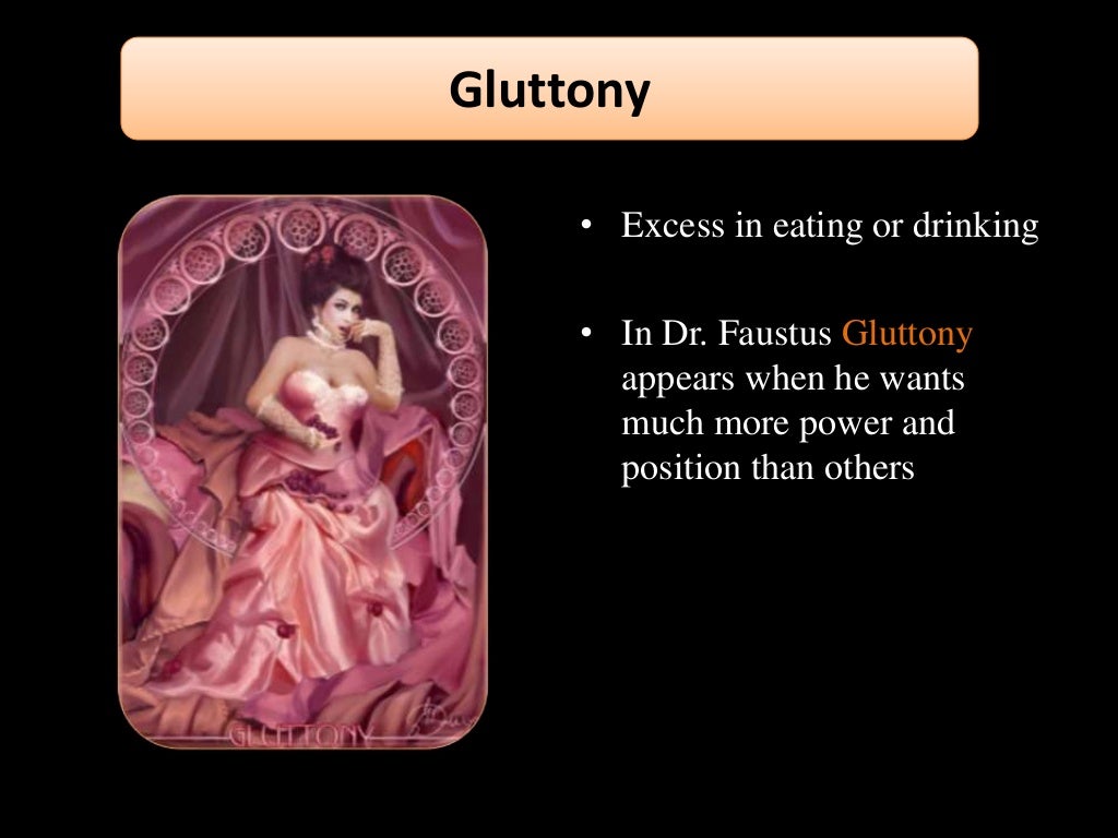Seven deadly sin in "Dr Faustus"