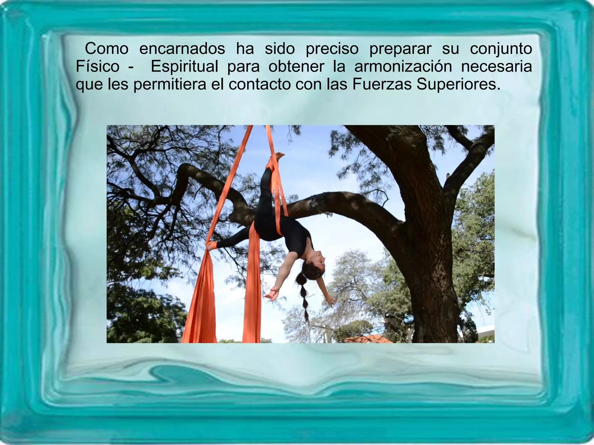 Como encarnados ha sido preciso preparar su conjunto
Físico - Espiritual para obtener la armonización necesaria
que les permitiera el contacto con las Fuerzas Superiores.
 