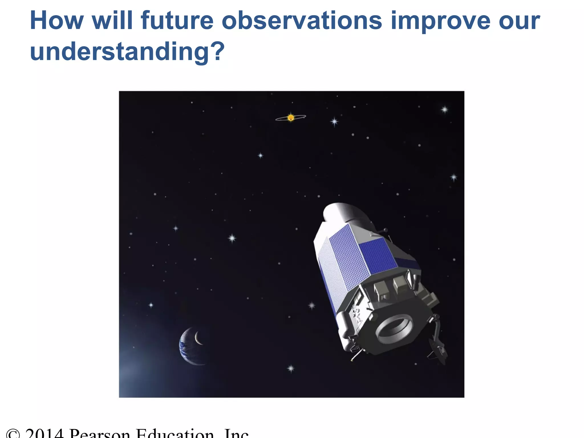 How will future observations improve our
understanding?
 