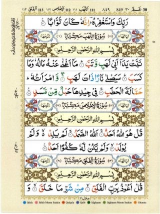 Quran with Tajwid Surah 112 ﴾القرآن سورۃ الإخلاص﴿ Al-Ikhlas 🙪 PDF