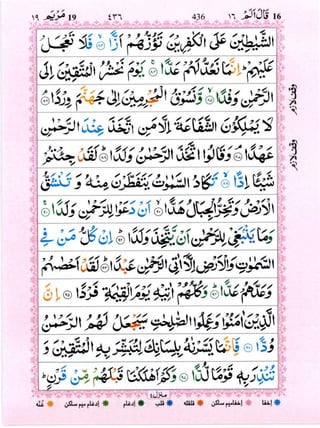 Quran with Tajwid Surah 19 ﴾القرآن سورۃ مريم﴿ Maryam 🙪 PDF