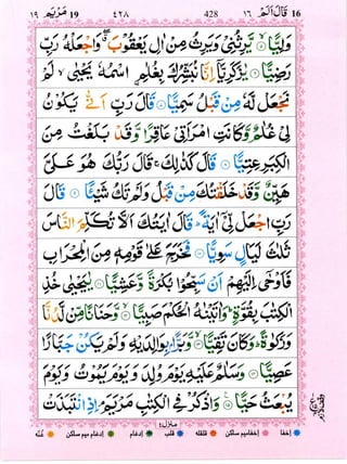 Quran with Tajwid Surah 19 ﴾القرآن سورۃ مريم﴿ Maryam 🙪 PDF