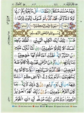 Quran with Tajwid Surah 26 ﴾القرآن سورۃ الشعراء﴿ Ash-Shu'ara 🙪 PDF