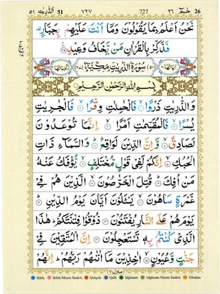 Quran with Tajwid Surah 51 ﴾القرآن سورۃ الذاريات﴿ Adh-Dhariyat 🙪 PDF