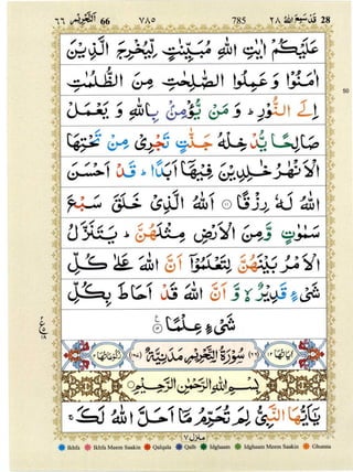 Quran with Tajwid Surah 66 ﴾القرآن سورۃ التحريم﴿ At-Tahrim 🙪 PDF