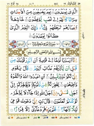 Quran with Tajwid Surah 71 ﴾القرآن سورۃ نوح﴿ Nuh 🙪 PDF