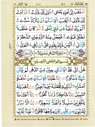 Quran with Tajwid Surah 76 ﴾القرآن سورۃ الإنسان﴿ Al-Insan 🙪 PDF