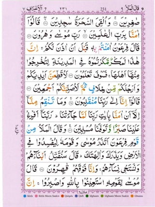 Quran with Tajwid Surah 7 ﴾القرآن سورۃ الأعراف﴿ Al-A'raf 🙪 PDF