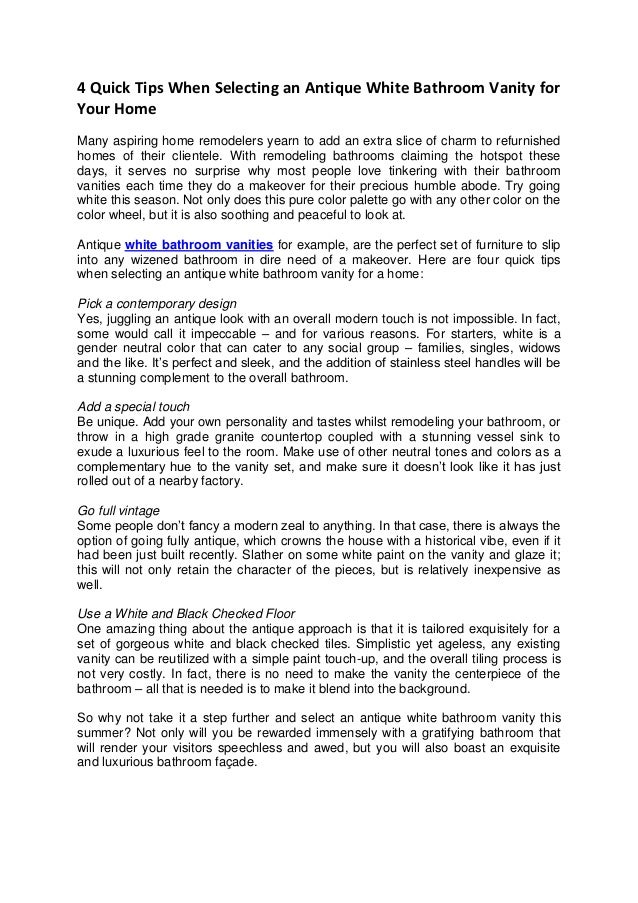 Contemporary Bathroom Vanities Just A Click Away