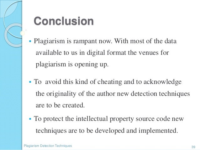 Plagiarism Detection Tools And Techniques