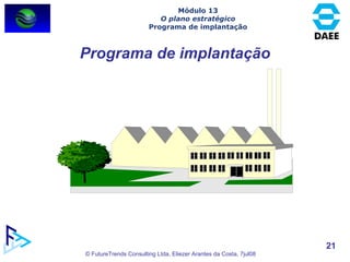 Programa de implantação Módulo 13 O plano estratégico Programa de implantação 
