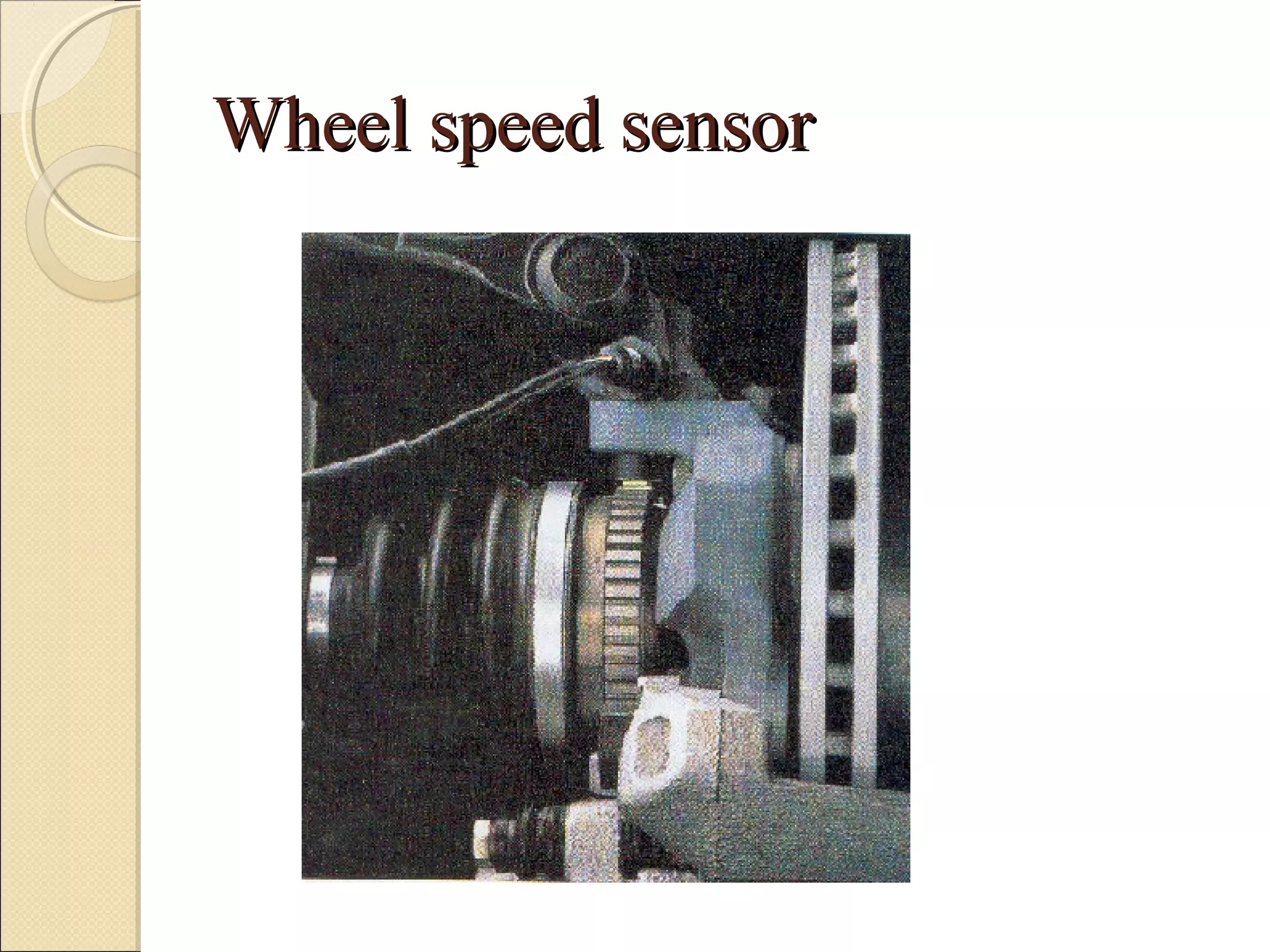 WWhheeeell ssppeeeedd sseennssoorr 
 