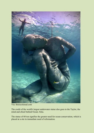 13 mysterious statues you can only see underwater converted | PDF