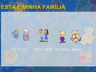 ESTA É MINHA FAMÍLIA VÔ  E  VÓ  PAI  E  MÃE  NATHAN  IRMÃO 