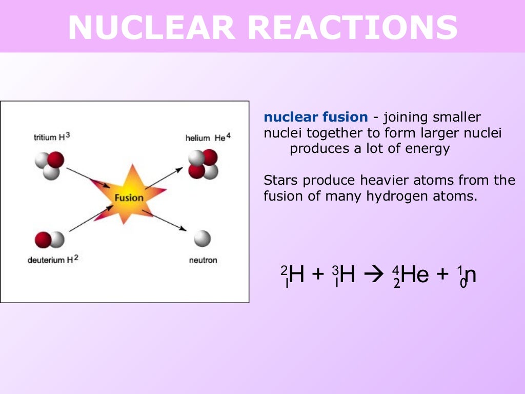 13 nuclear reactions