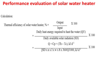 13 Performance evaluation of solar water heater.ppt
