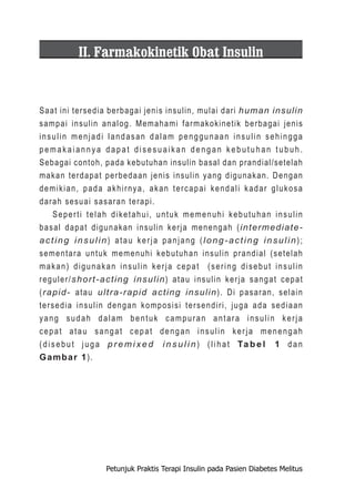 Turapi Rapid 13 petunjuk praktis terapi insulin pada pasien diabetes melitus | PDF