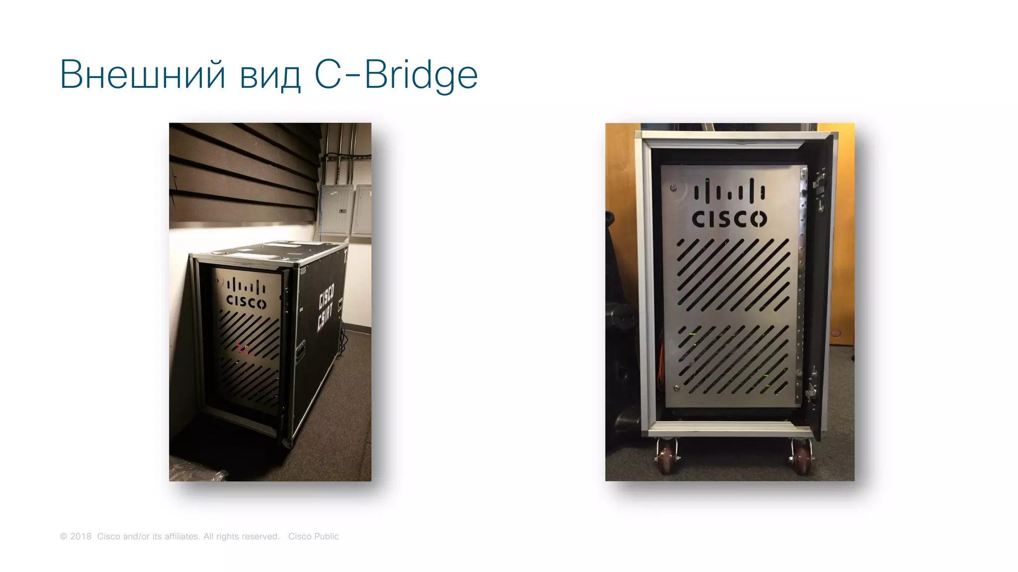 © 2018 Cisco and/or its affiliates. All rights reserved. Cisco Public
Внешний вид C-Bridge
 