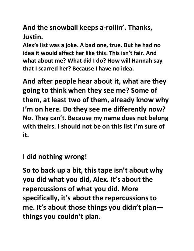 response to thirteen reasons why Dear students, i hope that as you near the end of the semester, your experiences are filled with health, enjoyment, challenges, and growth i am aware that many students have begun watching the netflix series “13 reasons why. response to thirteen reasons why Dear students, i hope that as you near the end of the semester, your experiences are filled with health, enjoyment, challenges, and growth i am aware that many students have begun watching the netflix series “13 reasons why.