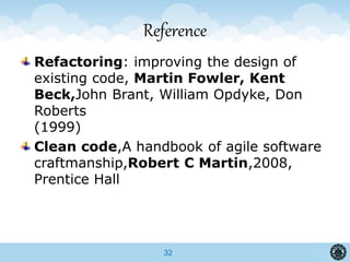 refactoring code by clean code rules | PPTX
