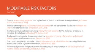 Risk factors for periodontal disease | PPTX