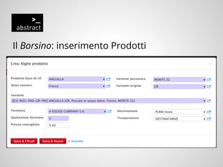 Il Borsino: inserimento Prodotti
 