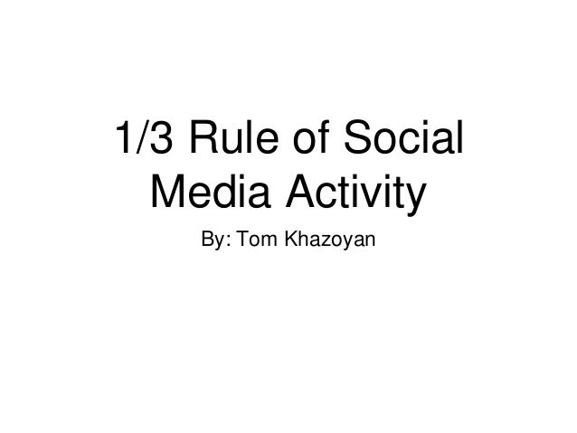 1 3 rule slideshare powerpoint