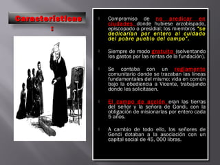 San Vicente de Paúl: nacimiento de la Congregación de la Misión | PPT