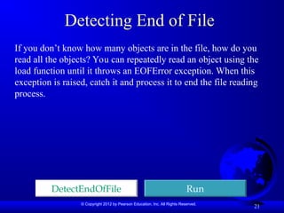 Exception handling is a mechanism in Java that allows a program to deal ...