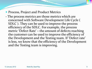 13 software metrics | PPTX