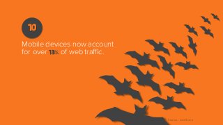 10
Mobile devices now account
for over 13% of web traffic.

Source: comScore

 