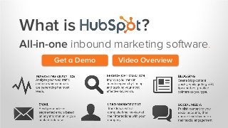 What is

?

All-in-one inbound marketing software.
Get a Demo

Video Overview

 