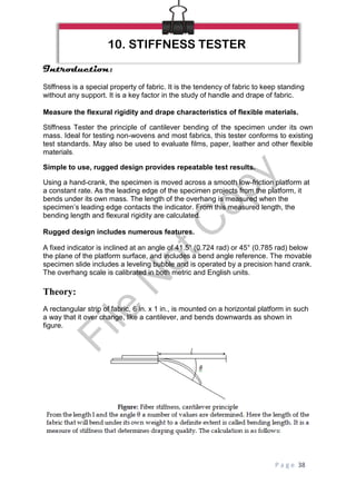 textile testing in fabric rizwan | PDF