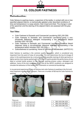 Textiles Response Samples textile testing in fabric rizwan | PDF