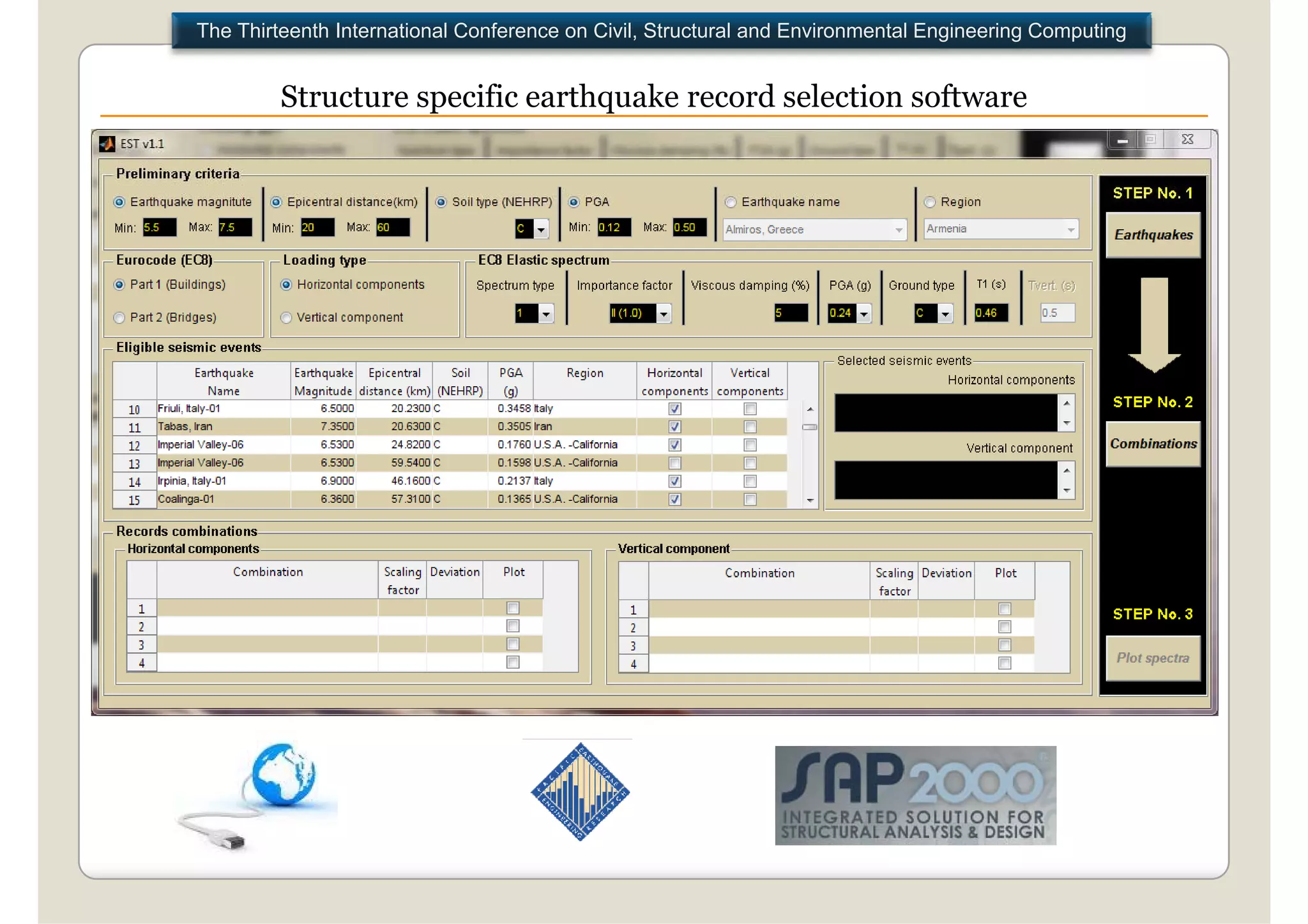 The Thirteenth International Conference on Civil, Structural and Environmental Engineering Computing


         Structure specific earthquake record selection software
 