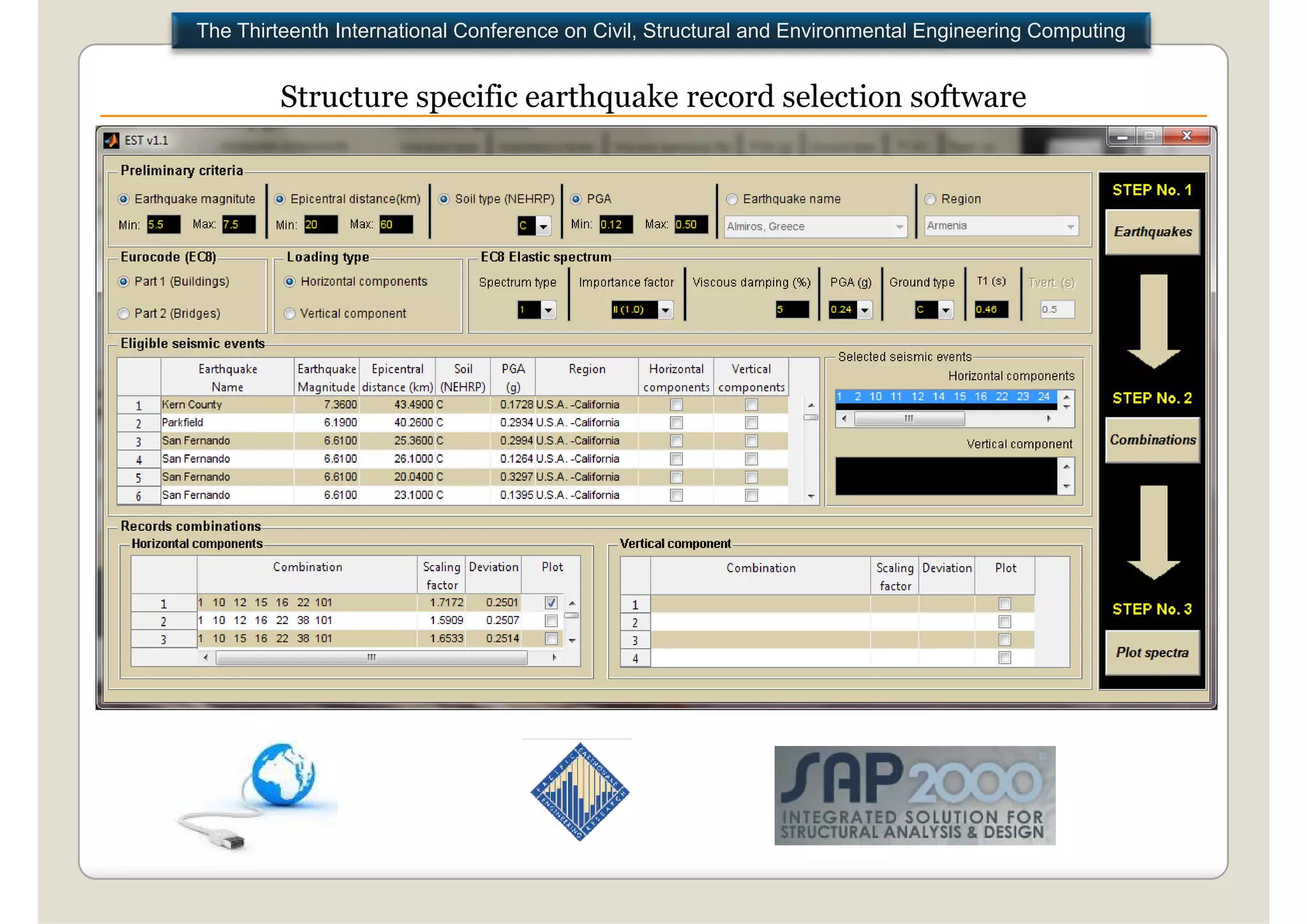 The Thirteenth International Conference on Civil, Structural and Environmental Engineering Computing


         Structure specific earthquake record selection software
 