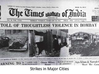 Strikes in Major Cities
 