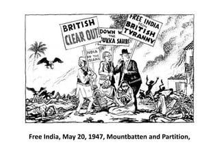 Free India, May 20, 1947, Mountbatten and Partition,
 