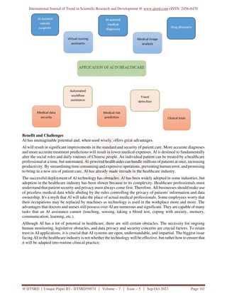 The Role of Artificial Intelligence in Revolutionizing Healthcare A ...