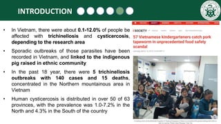 Serological prevalence of human trichinellosis and cysticercosis in Hoa Binh Province of northwest Vietnam