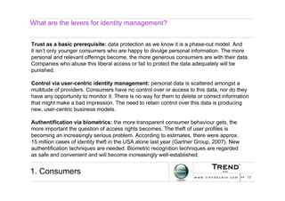 Identity Management Manifesto