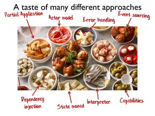 Actor model Error handling
Interpreter Capabilities
A taste of many different approaches
 