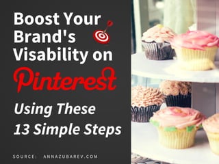 Boost Your
Brand's
Visability on
Using These
13 Simple Steps
S O U R C E : A N N A Z U B A R E V . C O M
 