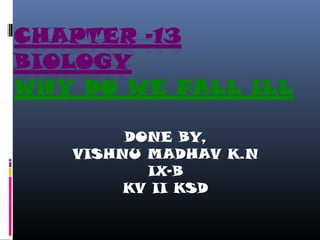DONE BY,
VISHNU MADHAV K.N
IX-B
KV II KSD
 