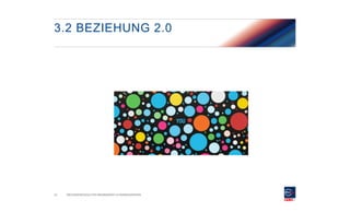 3.2 BEZIEHUNG 2.0

21

FACHHOCHSCHULE FÜR MANAGEMENT & KOMMUNIKATION

 