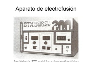 Aparato de electrofusión

 
