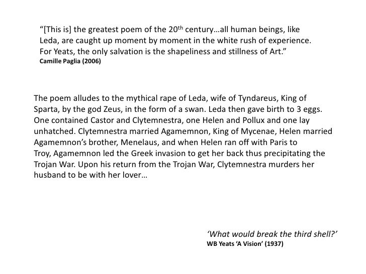 13 yeats leda and the swan